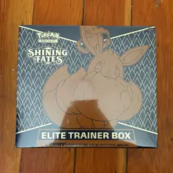 Pokemon TCG Shining Fates Elite Trainer Box English 2021 Eevee 45 Cards - Image 1