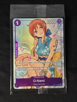 2025 ONE PIECE PROMOS ILLUSTRATION BOX VOL.1 062 O-NAMI English Foil Card Sealed - Image 2