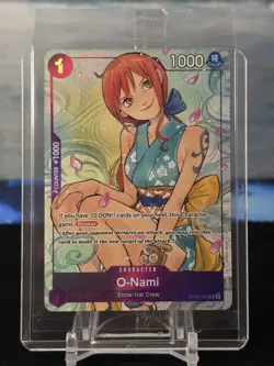 2025 ONE PIECE PROMOS ILLUSTRATION BOX VOL.1 062 O-NAMI English Foil Card Sealed - Image 1