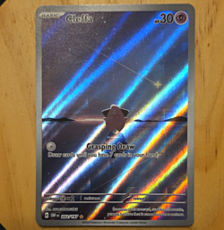 Pokemon TCG Cleffa 202/197 SV03 Obsidian Flames Illustration Rare Holo ENG - Image 1