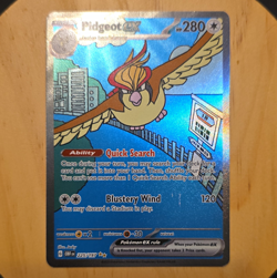 Pokemon TCG Pidgeot ex 225/197 SV03 Obsidian Flames Full Art SIR Holo 280 HP ENG - Image 1