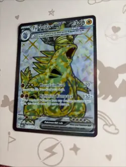 Pokemon TCG Obsidian Flames Tyranitar EX Full Art Card 211/197 - Image 3