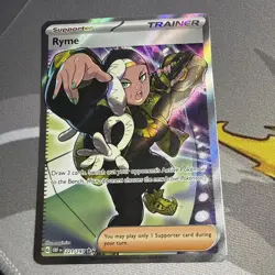 Pokemon TCG Ryme Obsidian Flames Trainer Full Art Card 221/197 NM Condition - Image 1