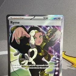 Pokemon TCG Ryme Obsidian Flames Trainer Full Art Card 221/197 NM Condition - Image 3