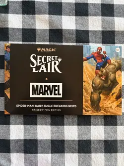 MTG Secret Lair MARVEL Spider-Man: Daily Bugle Breaking News FOIL EDITION - Image 1