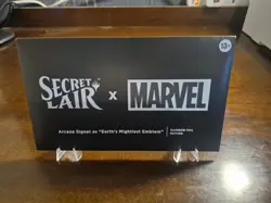 MTG Secret Lair Marvel Arcane Signet Earth's Rainbow Foil Edition New Sealed - Image 2