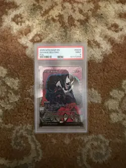 2025 MTG MARVEL'S SPIDER-MAN: SOURCE MATERIAL FOIL #0026 SAVAGE BEATING PSA 9 - Image 1