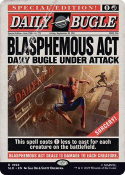 MTG SECRET LAIR X MARVEL’S SPIDER-MAN: DAILY BUGLE BREAKING NEWS NON-FOIL NEW - Image 3
