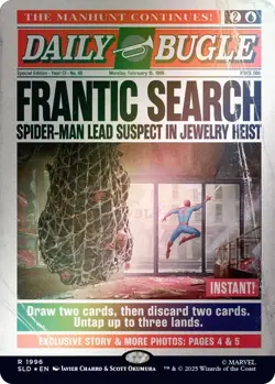 MTG Secret Lair x Marvel's Spider-Man: Daily Bugle Breaking News Rainbow Foil - Image 5