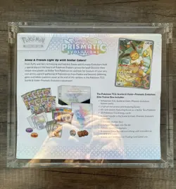 Prismatic Evolutions ETB - Factory Sealed - Pokemon Elite Trainer Box Acrylic - Image 3