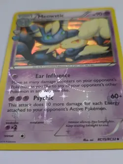 Meowstic RC15/RC32 XY Generations Holo Pokemon Card Radiant Collection - Image 2