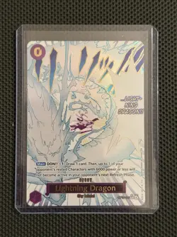 Lightning Dragon (Alt Art) Adventure on Kamis Island OP15-077 One piece English - Image 1