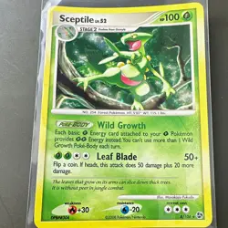 Sceptile 8/106 Great Encounters Holo Rare Pokemon TCG (2008) - Image 1
