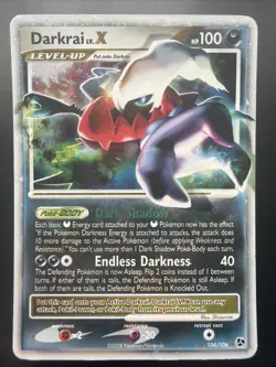 Pokemon TCG Darkrai Lv. X 104/106 Ultra Rare Holo DP Great Encounters LP - Image 1