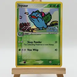 Ivysaur 34/100 EX Crystal Guardians Pokemon Card Reverse Holo Foil Rare Stamp - Image 1
