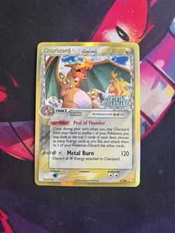Charizard 4/100 Reverse Holo Stamped EX Crystal Guardians Pokemon, LP - Image 1