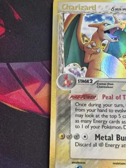 Charizard 4/100 Reverse Holo Stamped EX Crystal Guardians Pokemon, LP - Image 4