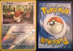 Eevee 105/156 Common Ultra Prism Pokemon Reverse Holo Lightly Played - Image 1