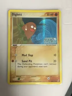 Diglett MP 50/100 - Reverse Holo Stamped Crystal Guardians 🏝 Pokemon 2006 - Image 1