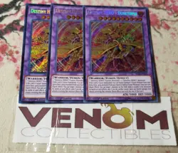 3x (M/NM) Destiny HERO - Dusktopia BLLR-EN025 Secret Rare 1st Edition YuGiOh - Image 1