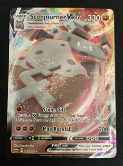 Stonjourner VMAX 116/202 Sword & Shield Base Ultra Rare Holo Pokemon TCG Card NM - Image 1