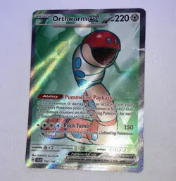 Pokemon TCG Orthworm ex 162/142 Sv07 Stellar Crown Ultra Rare Holo 220 HP (EN) - Image 1