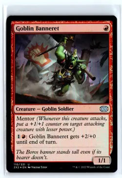 FOIL Goblin Banneret Double Masters 2022 - MTG Magic the Gathering Card - Image 1