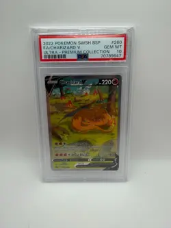 Pokemon SWSH Black Star Promos Charizard V 2022 #SWSH260 PSA 10 - Image 1
