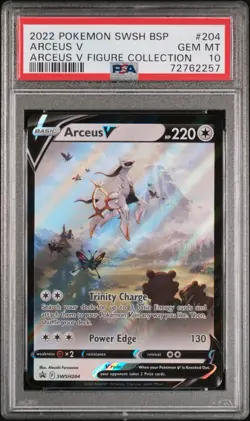 Pokemon Arceus V Figure Coll. Black Star Promo SWSH204 PSA 10 Gem Mint - Image 1
