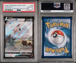Pokemon Arceus V Figure Coll. Black Star Promo SWSH204 PSA 10 Gem Mint - Image 3