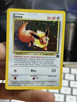 #2 Eevee 11 2000 Holo Black Star Promo Rare WOTC Nintendo Pokemon Card TCG - Image 3