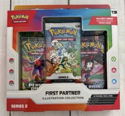 Pokemon TCG First Partner Illustration Collection Series 2 Box 3 Packs 3 Promos - Image 1
