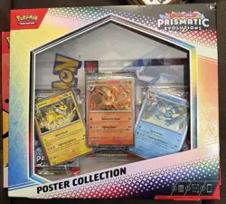 Pokemon TCG Prismatic Evolutions Poster Collection Box Factory Sealed - Image 1