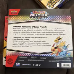 Pokemon TCG Prismatic Evolutions Poster Collection Box Factory Sealed - Image 2