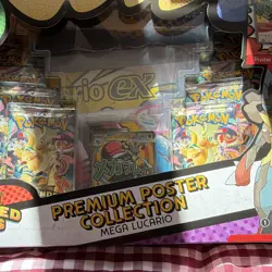 Pokemon TCG Mega Lucario EX Premium Poster Collection Box Promo Booster XY177 - Image 3