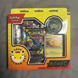 Pokemon TCG Pokemon Day 2026 Collection Pikachu Promo Coin, 3 Booster Packs - Image 1