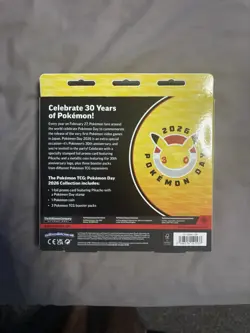 Pokemon TCG Pokemon Day 2026 Collection Pikachu Promo Coin, 3 Booster Packs - Image 2