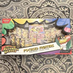 Pokemon TCG Focused Fighters Premium Collection Box 14 Packs Booster Promo - Image 1