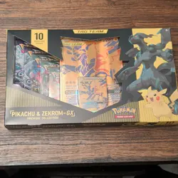 Pokemon TCG Pikachu & Zekrom-GX Premium Collection Box Promo Oversized 2019 - Image 1
