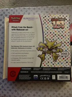 Pokemon TCG Scarlet & Violet 151 Alakazam ex Collection Box 3 Promo Cards - Image 2