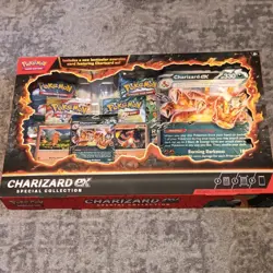 Pokemon TCG Charizard ex Special Collection Box 3 Cards Promo Oversized 2023 - Image 1