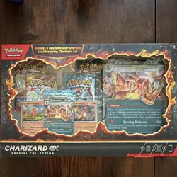 Pokemon TCG Charizard ex Special Collection Sealed Box 5 Packs + Oversized Promo - Image 1