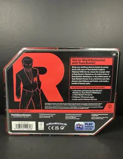 Pokemon TCG Team Rocket Mewtwo Tin Box 2025 5 Booster Packs Promo Card - Image 3
