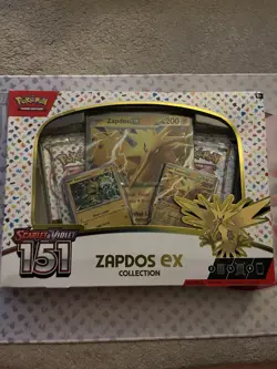 Pokemon TCG Scarlet & Violet 151 Zapdos ex Collection Box 2 Promo Cards 2023 - Image 1