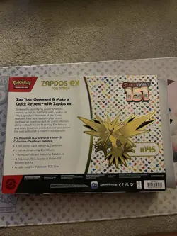 Pokemon TCG Scarlet & Violet 151 Zapdos ex Collection Box 2 Promo Cards 2023 - Image 2