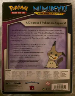 Pokemon TCG Mimikyu Pin Collection Box With Booster Packs & Promo New & Sesled - Image 2