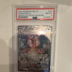 The Pokemon Company Charizard ex 223/197 PSA 8 Holo SIR Obsidian Flames 2023 EN - Image 1