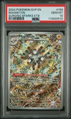 MAGNETON #159 PSA 10 • 2024 POKEMON SVP EN SV BLACK STAR PROMO - Image 1