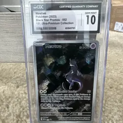 Pokemon TCG SV Promo Mewtwo 052 Holo CGC 10 EN 2023 - Image 1