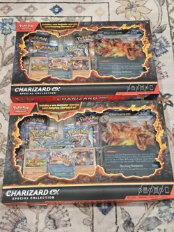 Pokemon TCG Charizard ex Special Collection Box Factory Sealed x2 - Image 1